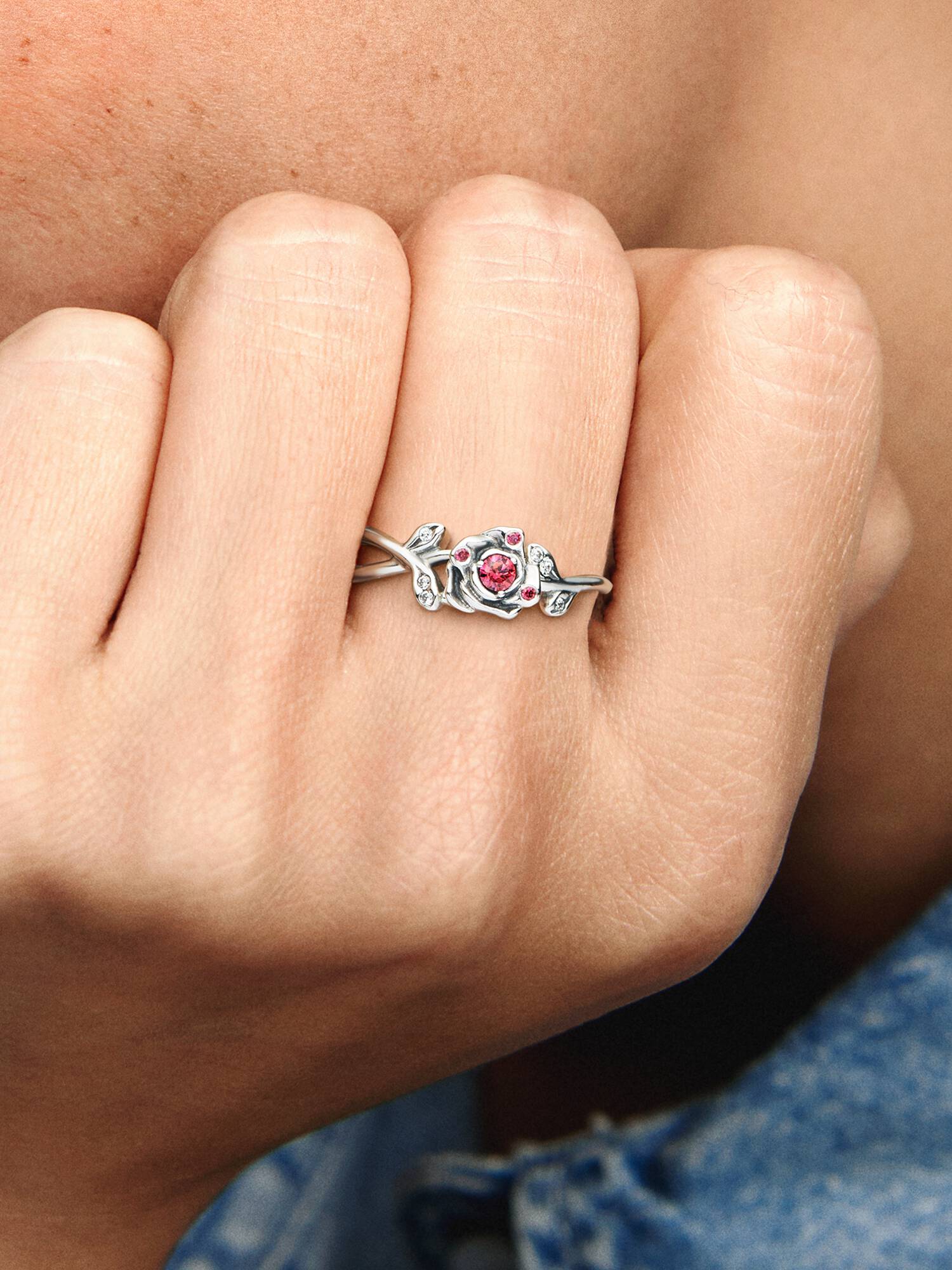 Principesse Disney, Belle, Anello Rosa Incantata