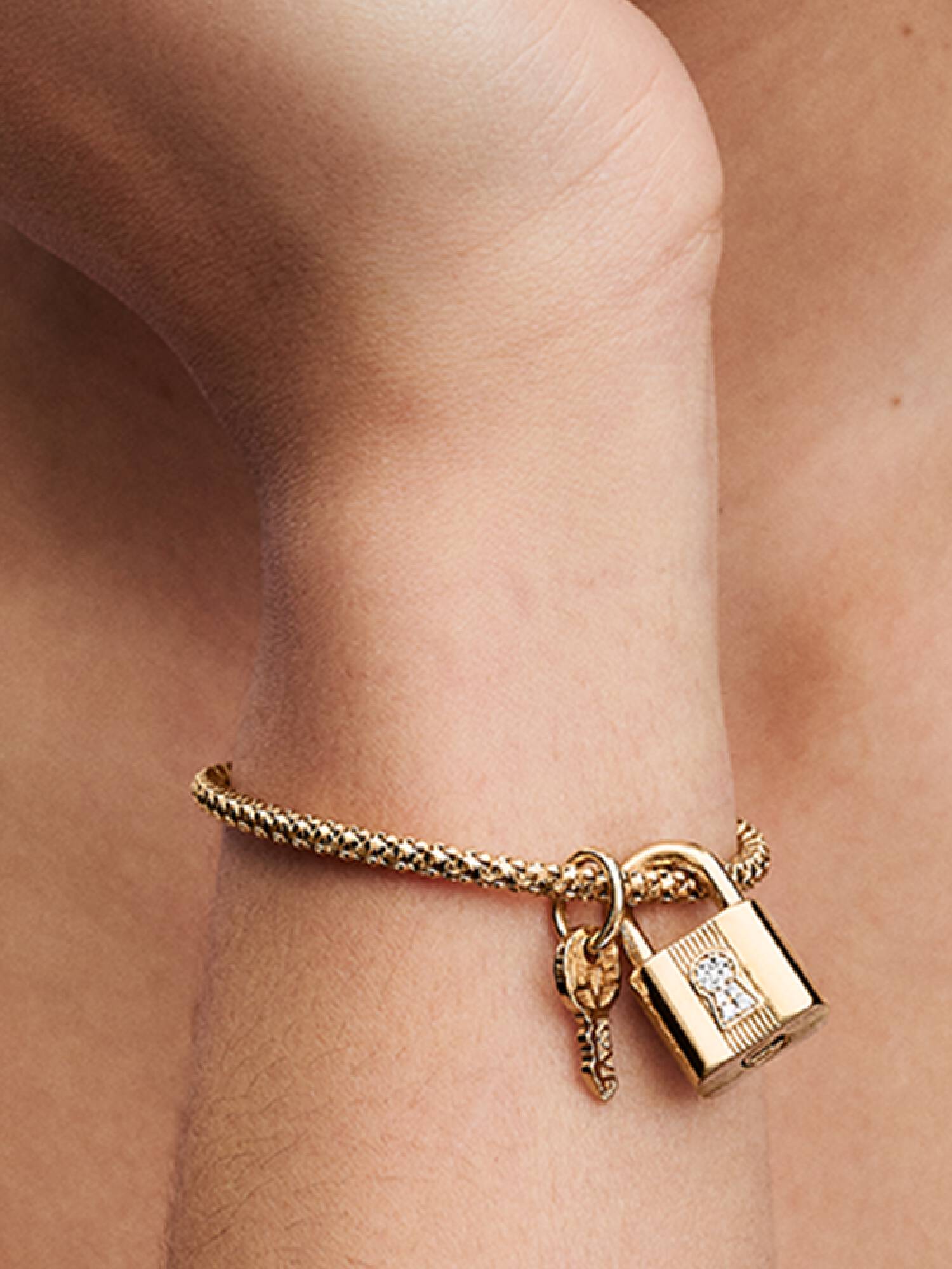 Charm Pendente Lucchetto e Chiave dell'Amore da incidere