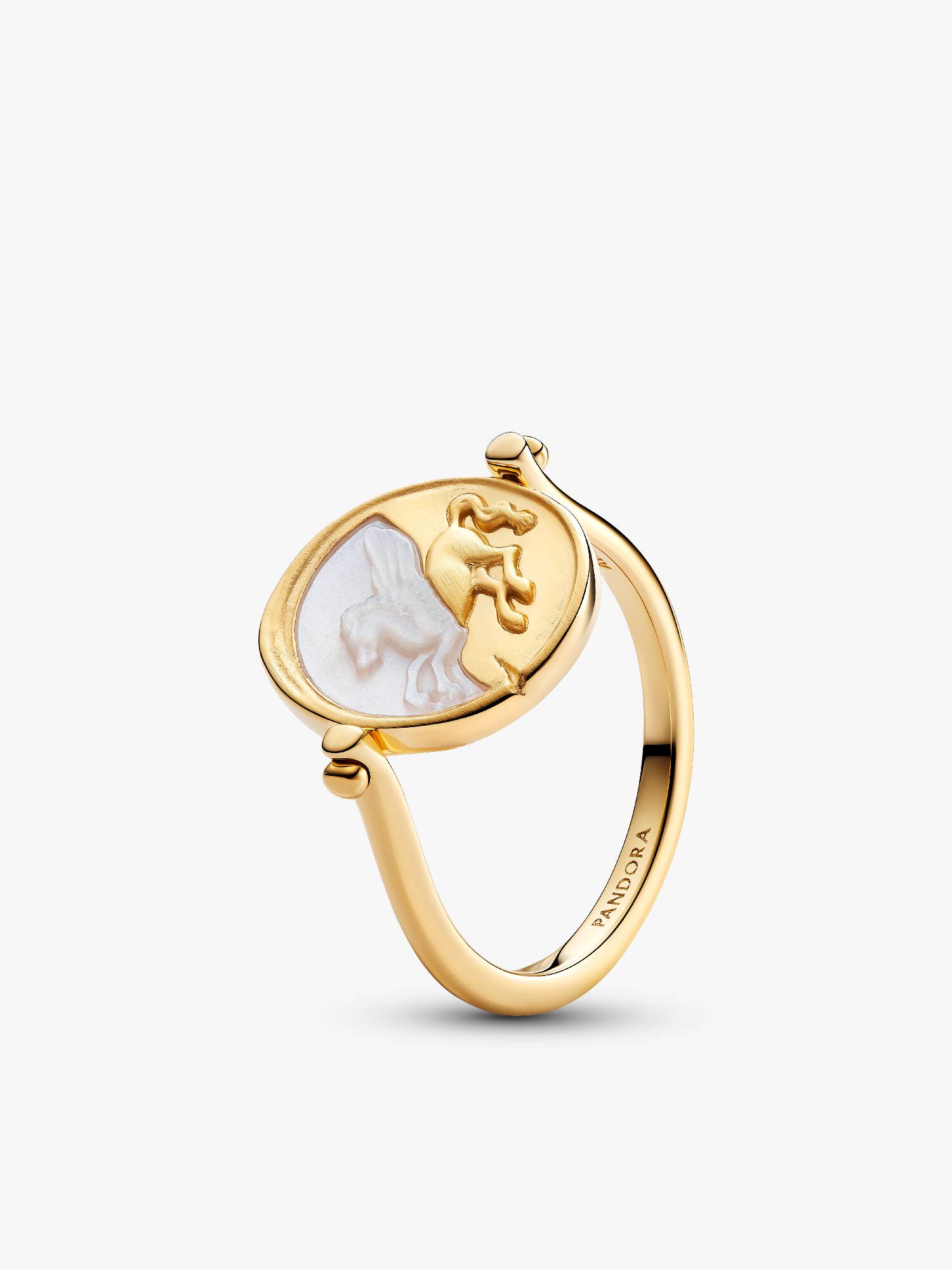 Anello Medallion Pegaso "Ex Animo" Reversibile 