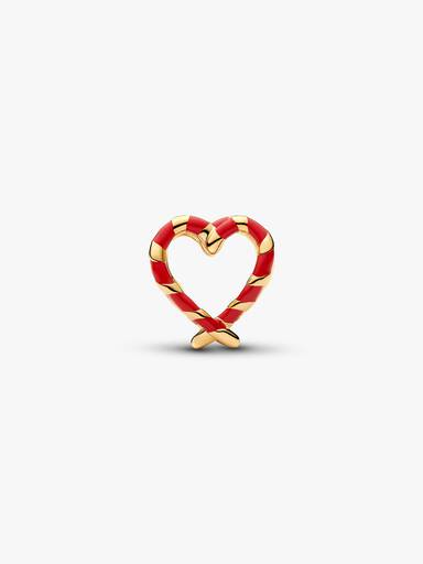 Charm Openwork Cuore di Bastoncini di Zucchero