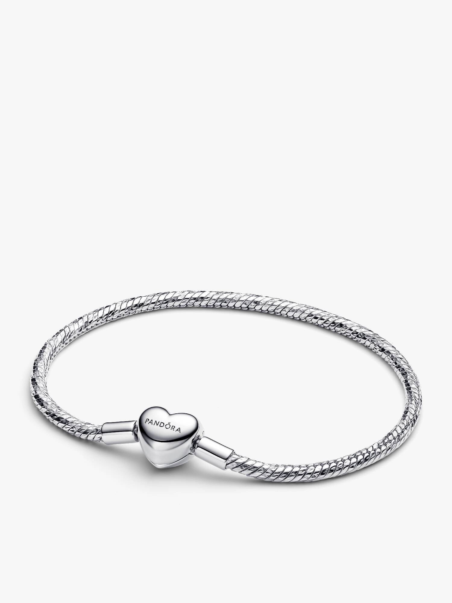 Bracciale Maglia Snake Sfaccettata con Chiusura a Cuore da Incidere