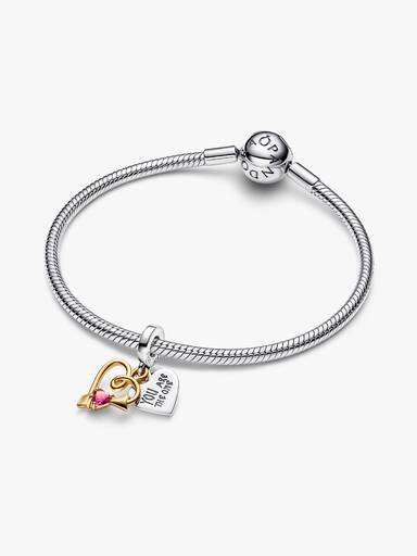 Charm Pendente Cuore con Freccia da incidere