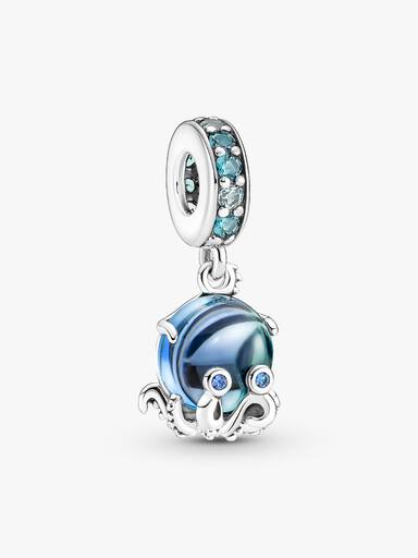Charm Pendente Polpo Vetro di Murano