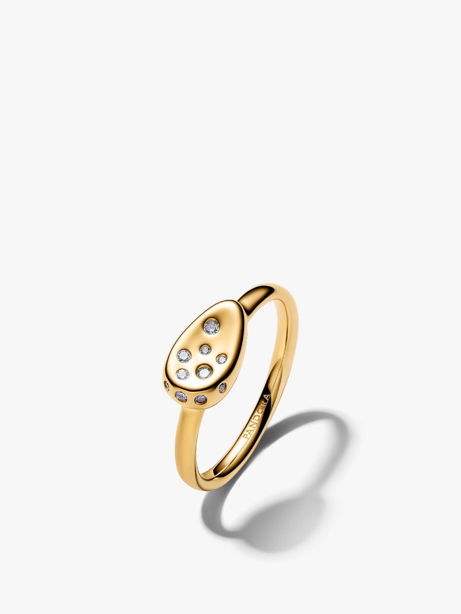 Anello Sigillo Piccolo con Pietre Luminose