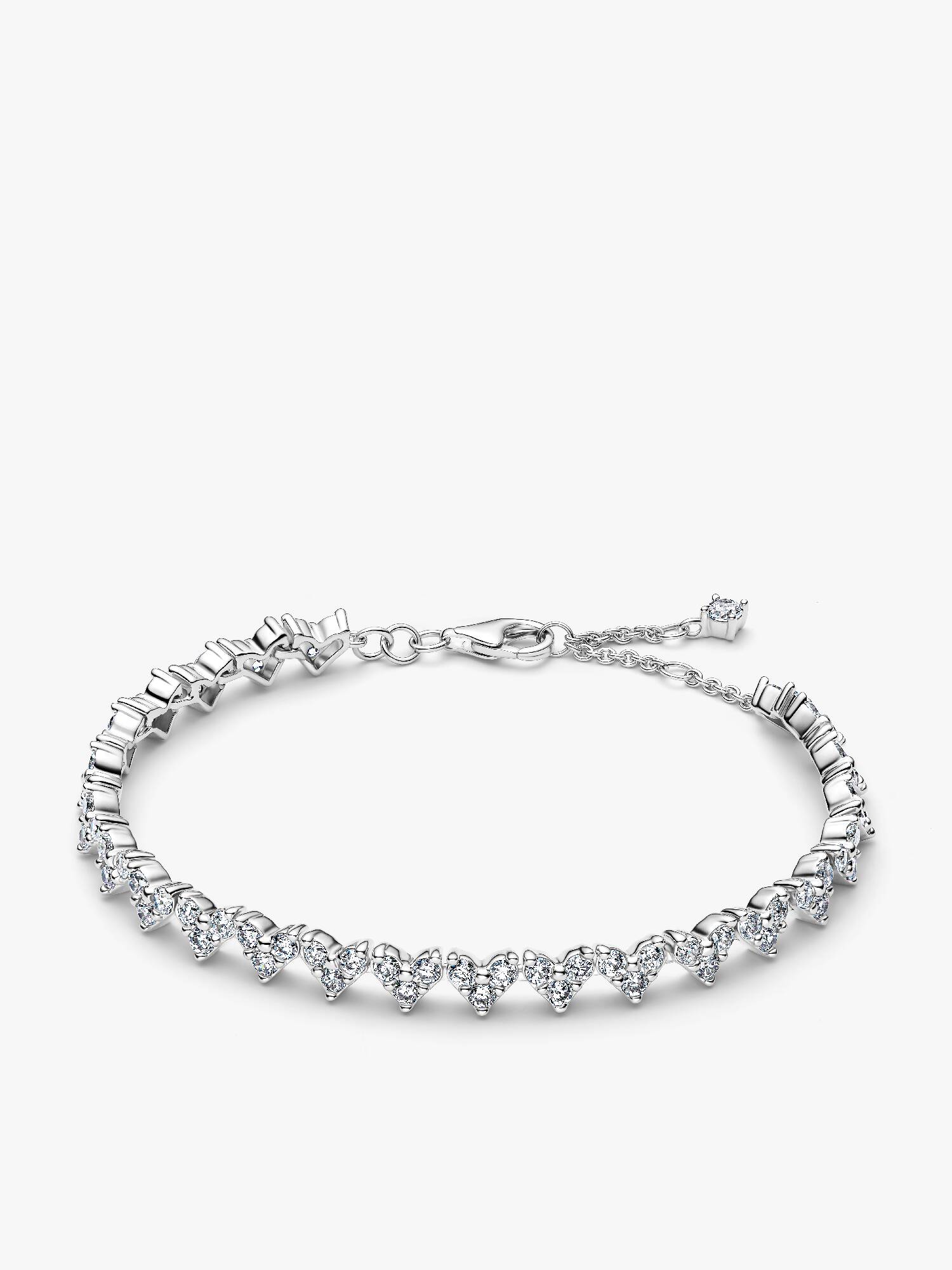 Bracciale Cuori con Tre Pietre