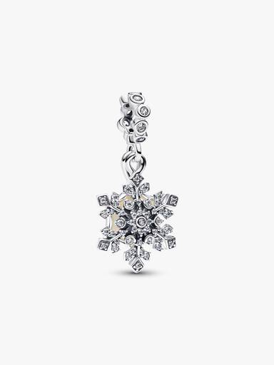 Charm Pendente Doppio Fiocco di Neve e Stella