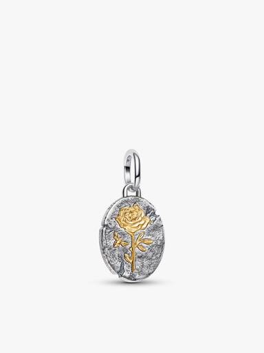 Set Bracciale Medallion Rosa e Cuore Sacro