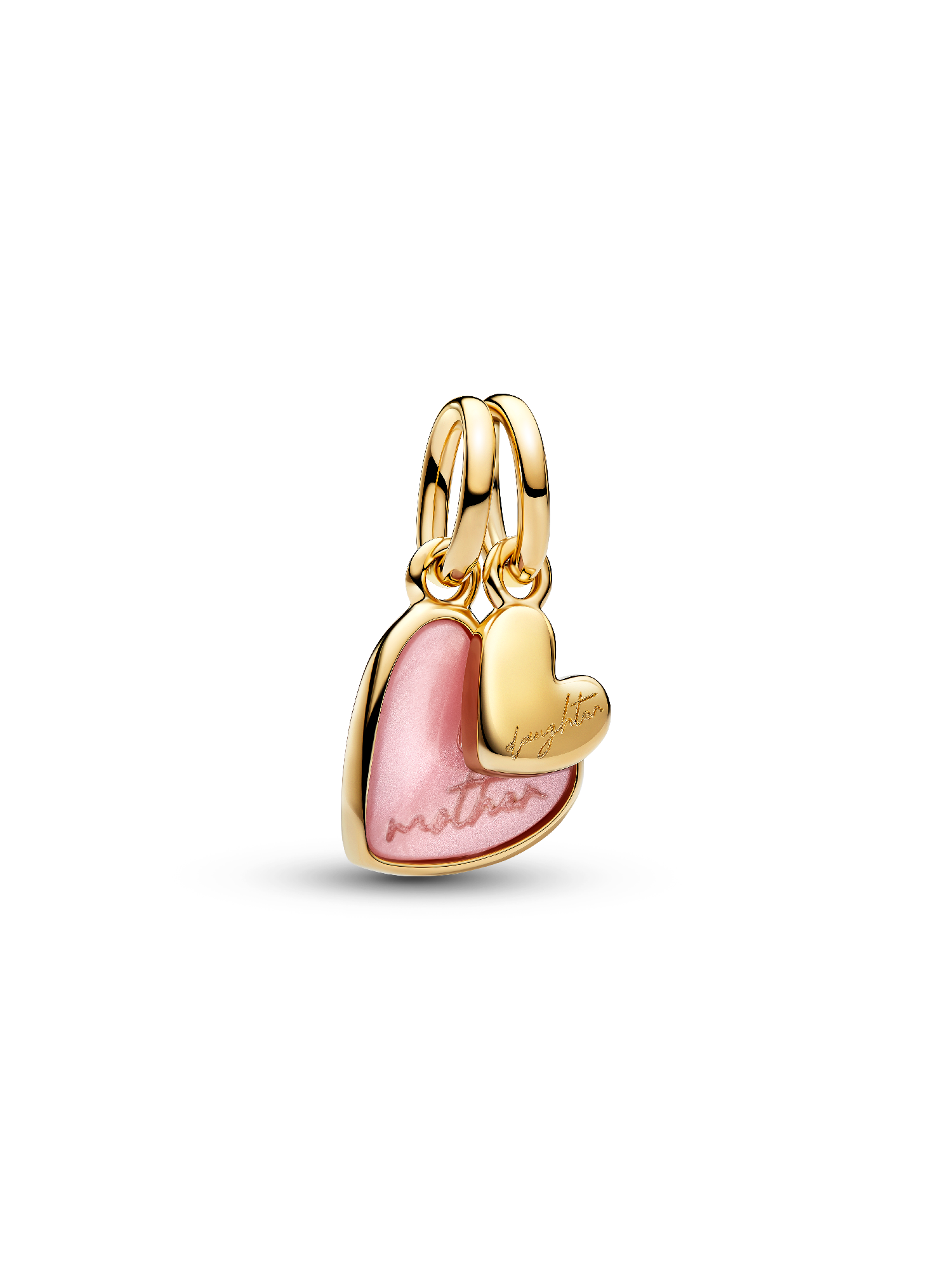 Charm Pendente Unione di Cuori Mamma e Figlia divisibile