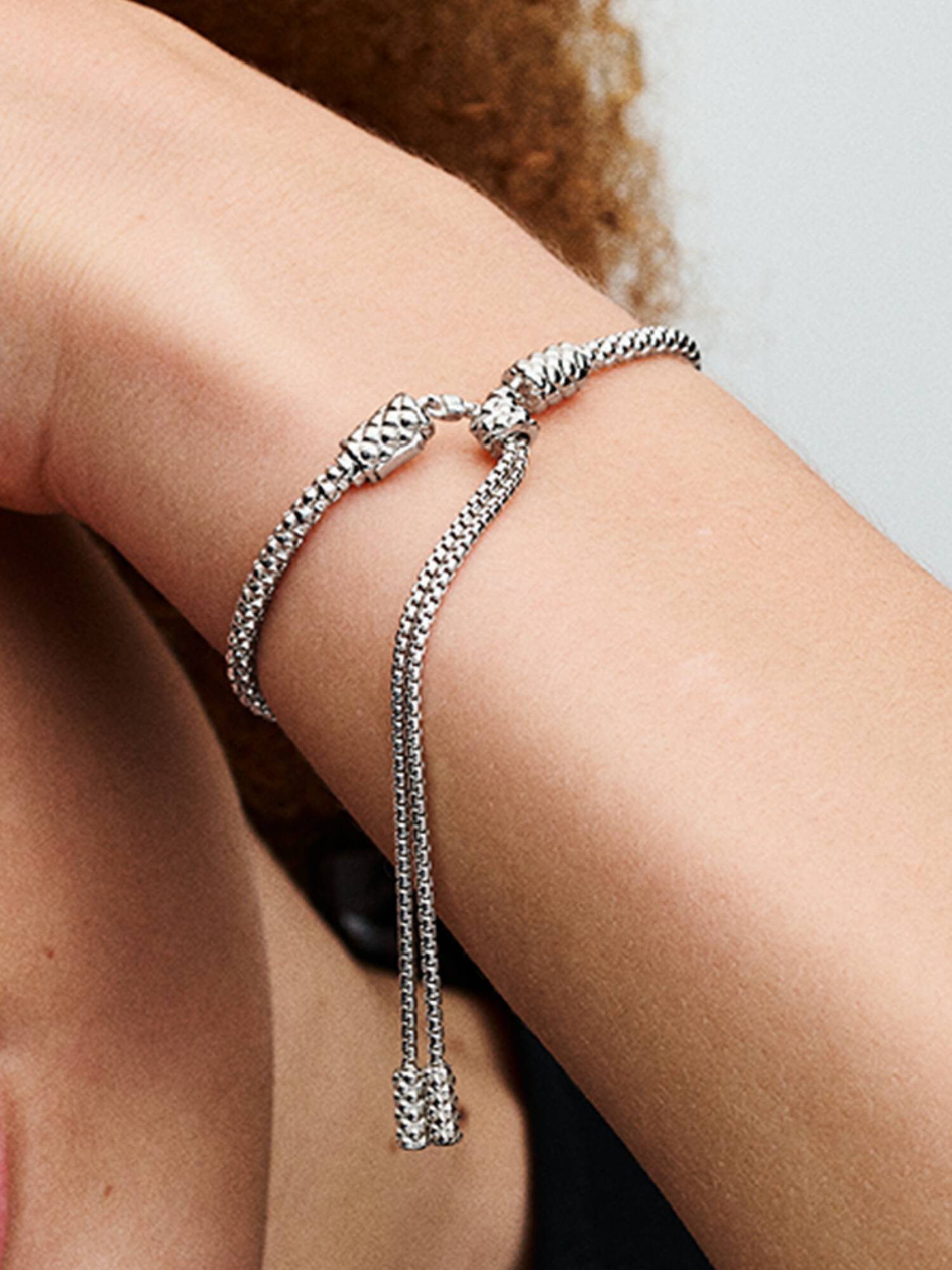 Bracciale Moments Regolabile Maglia Geometrica