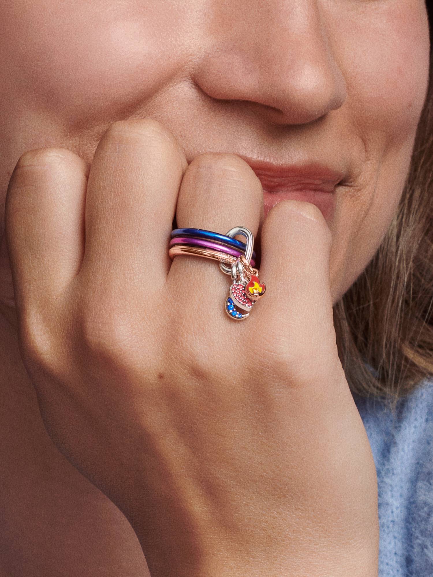 Charm Mini Pendente Luna Blu Pandora ME