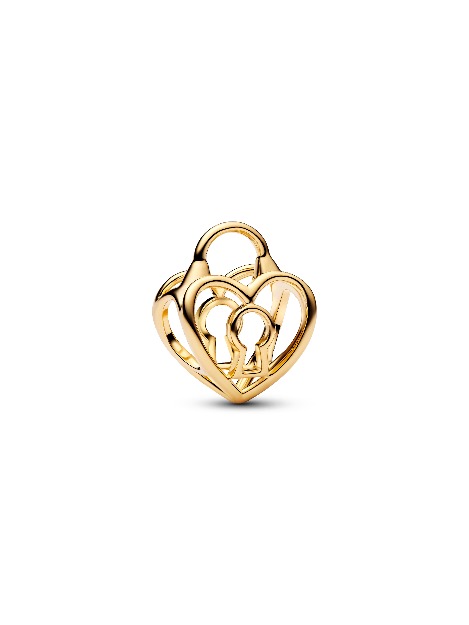 Charm Openwork Lucchetto Cuore