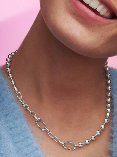 Collana Maglia Link e Sfere Pandora ME
