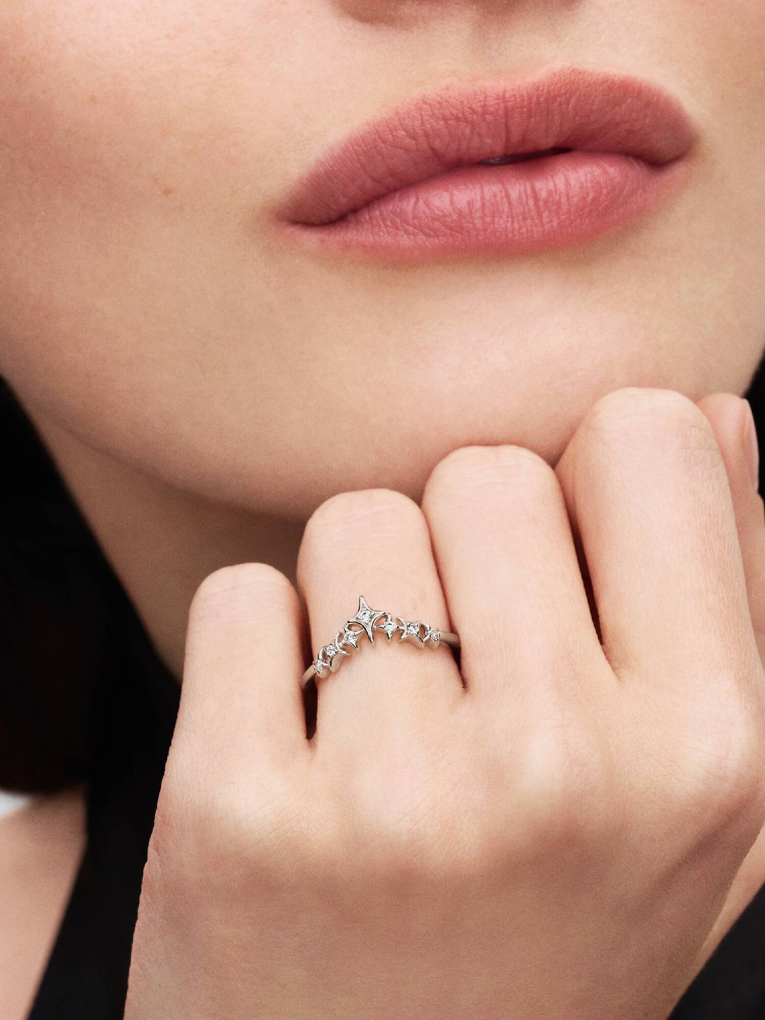 Anello Tiara con Stelle 
