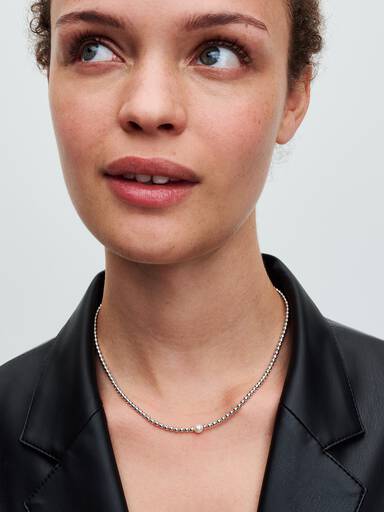 Collana con Perla d’Acqua Dolce Coltivata e Sfere