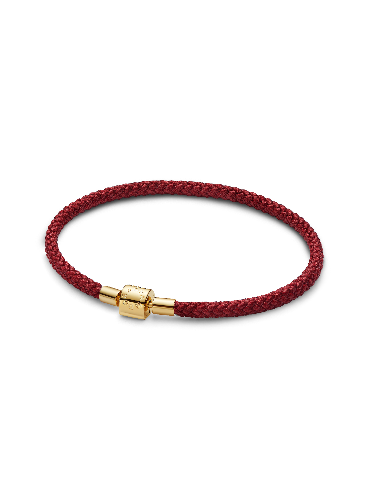 Bracciale in Corda Rossa con Chiusura a Barile