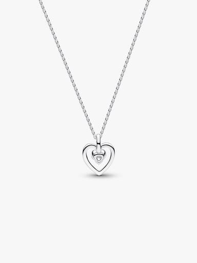 Collana Talisman Cuore con diamante creato in laboratorio