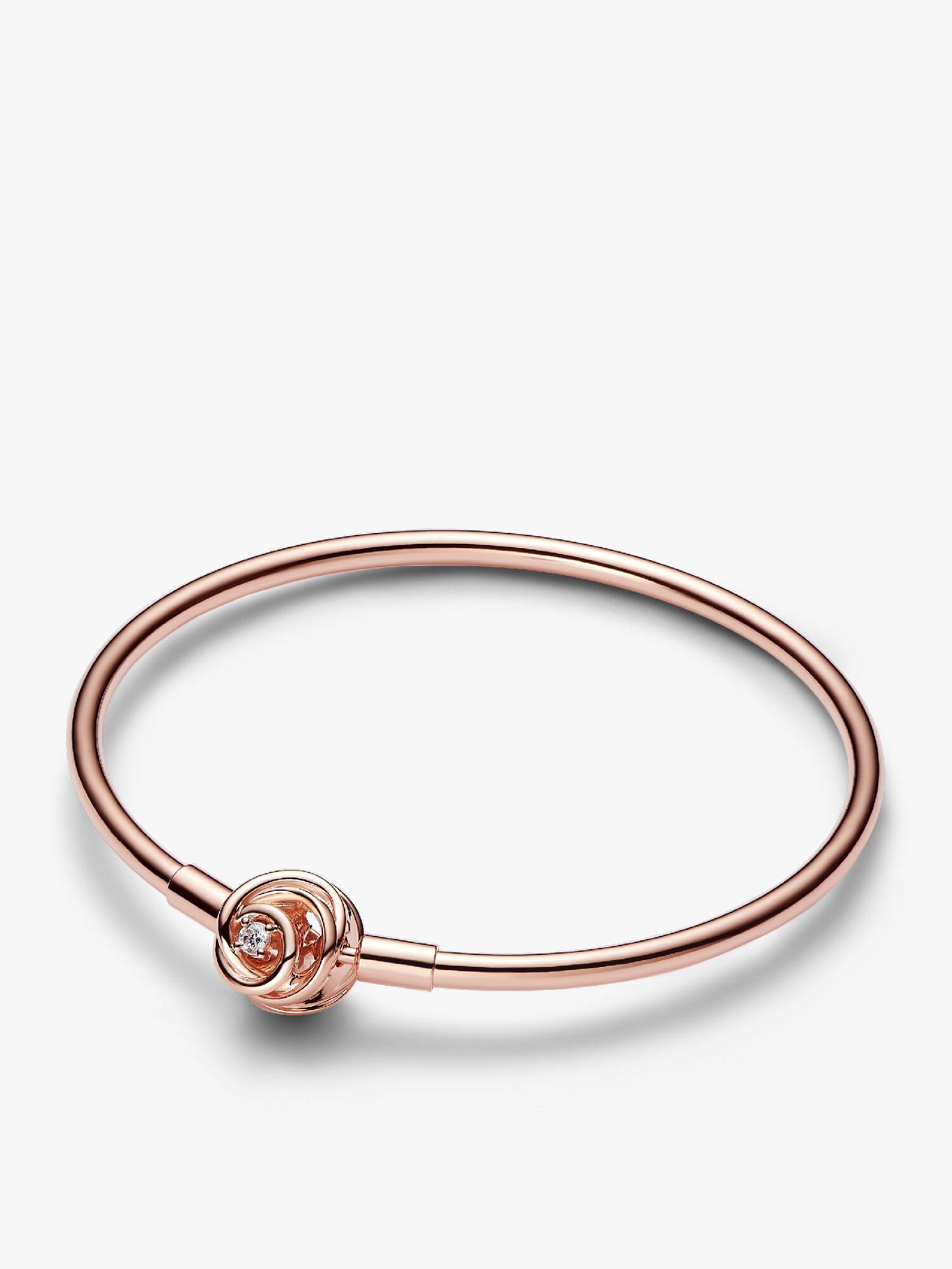 Bracciale Rigido con Chiusura a Cerchio Eterno