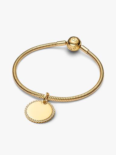 Charm Pendente Medaglia Luminosa da incidere