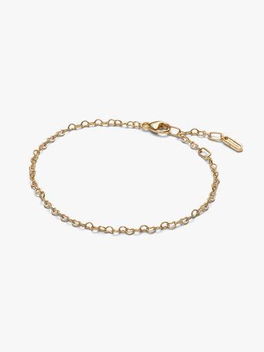 Bracciale Era in oro 14k Catenina Cuori Intrecciati