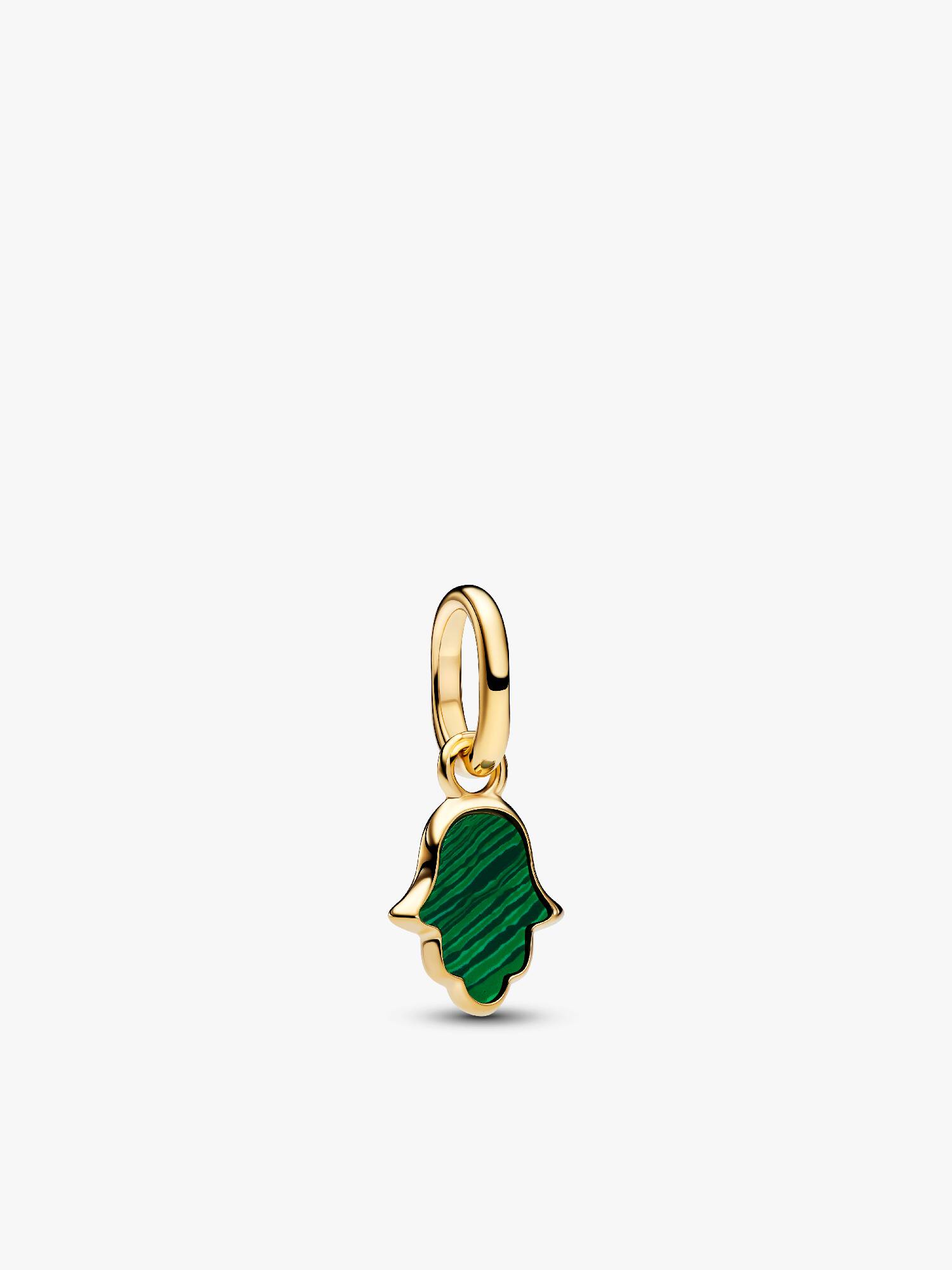 Charm Mini Pendente Mano di Fatima Verde Pandora ME