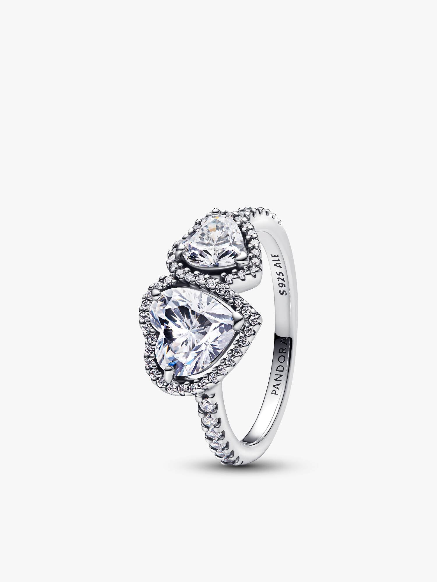 Anello Doppi Cuori Luminosi