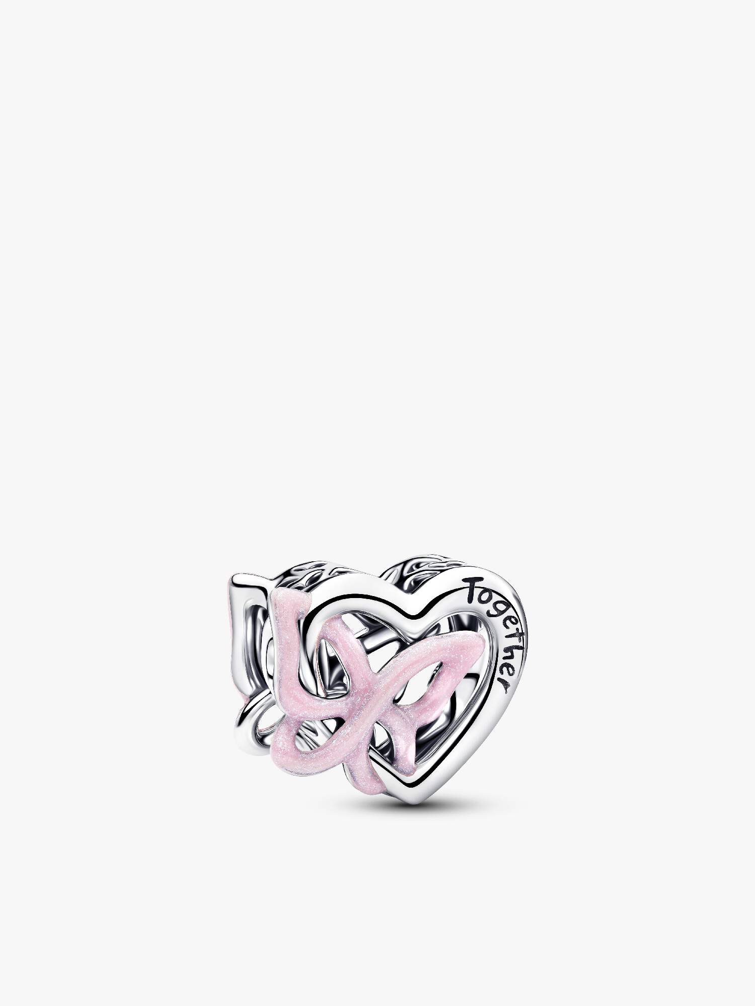 Charm Openwork Cuore e Farfalla