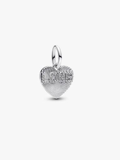 Charm Pendente Cuore "Love" da incidere