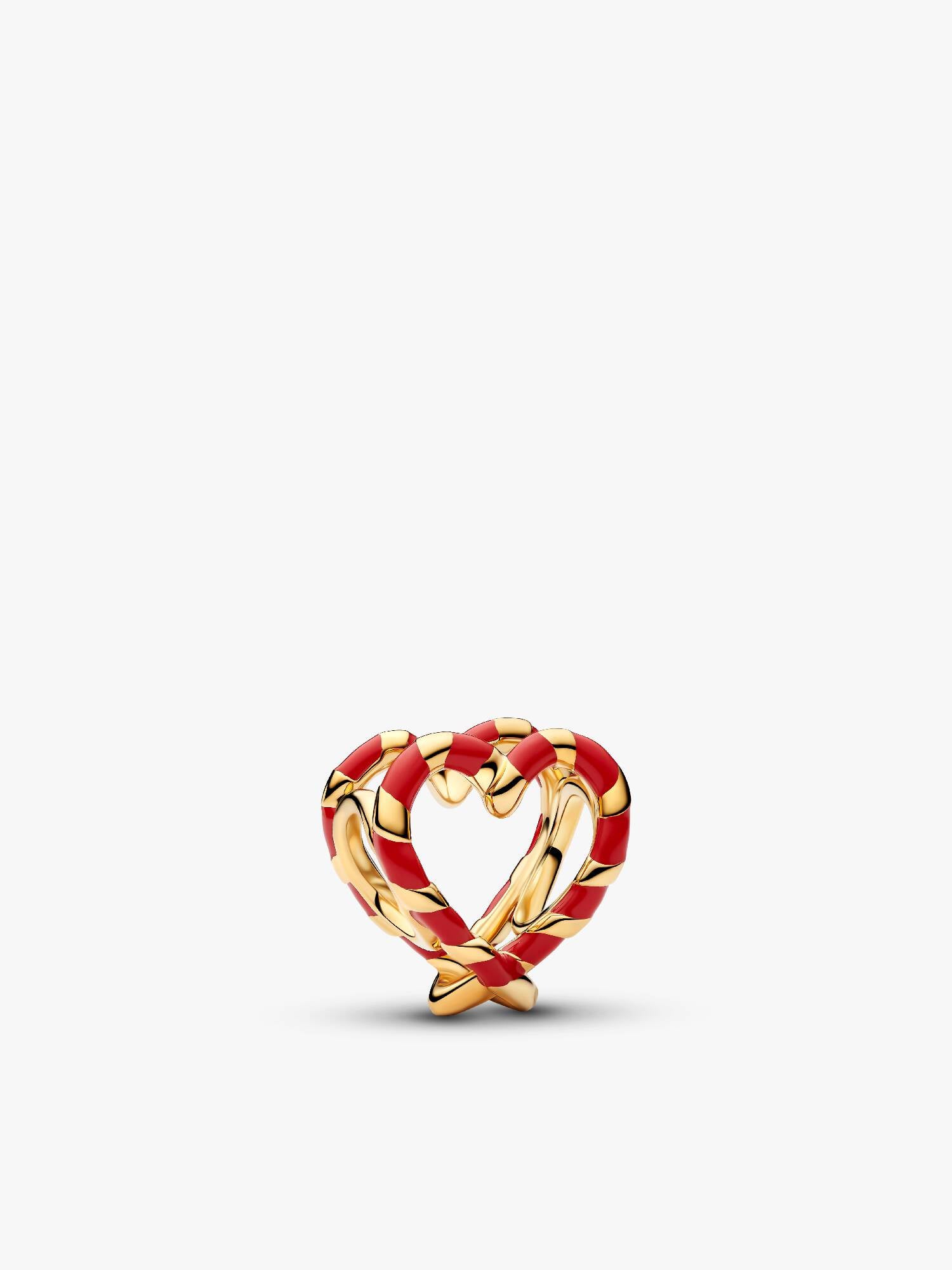 Charm Openwork Cuore di Bastoncini di Zucchero