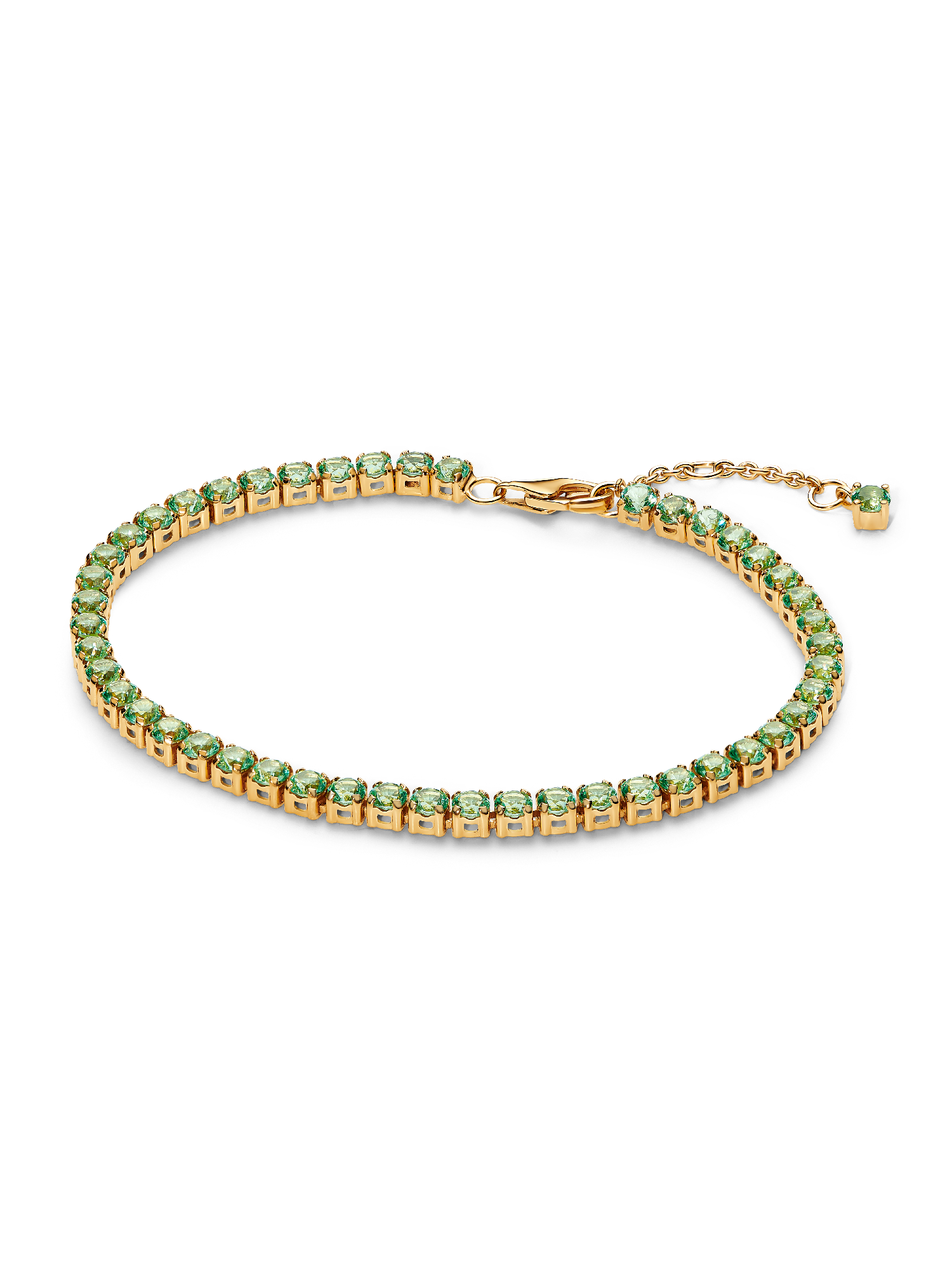 Bracciale Tennis Cristalli Verdi