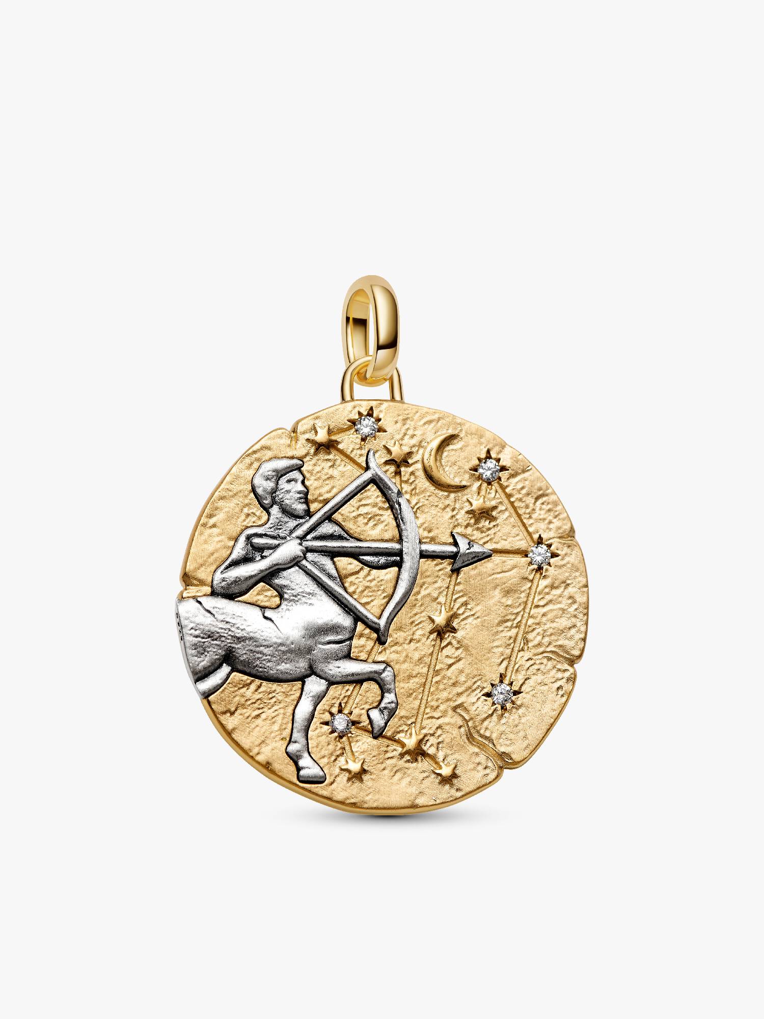 Charm Medallion XL Sagittario "Vivere Est Audere"