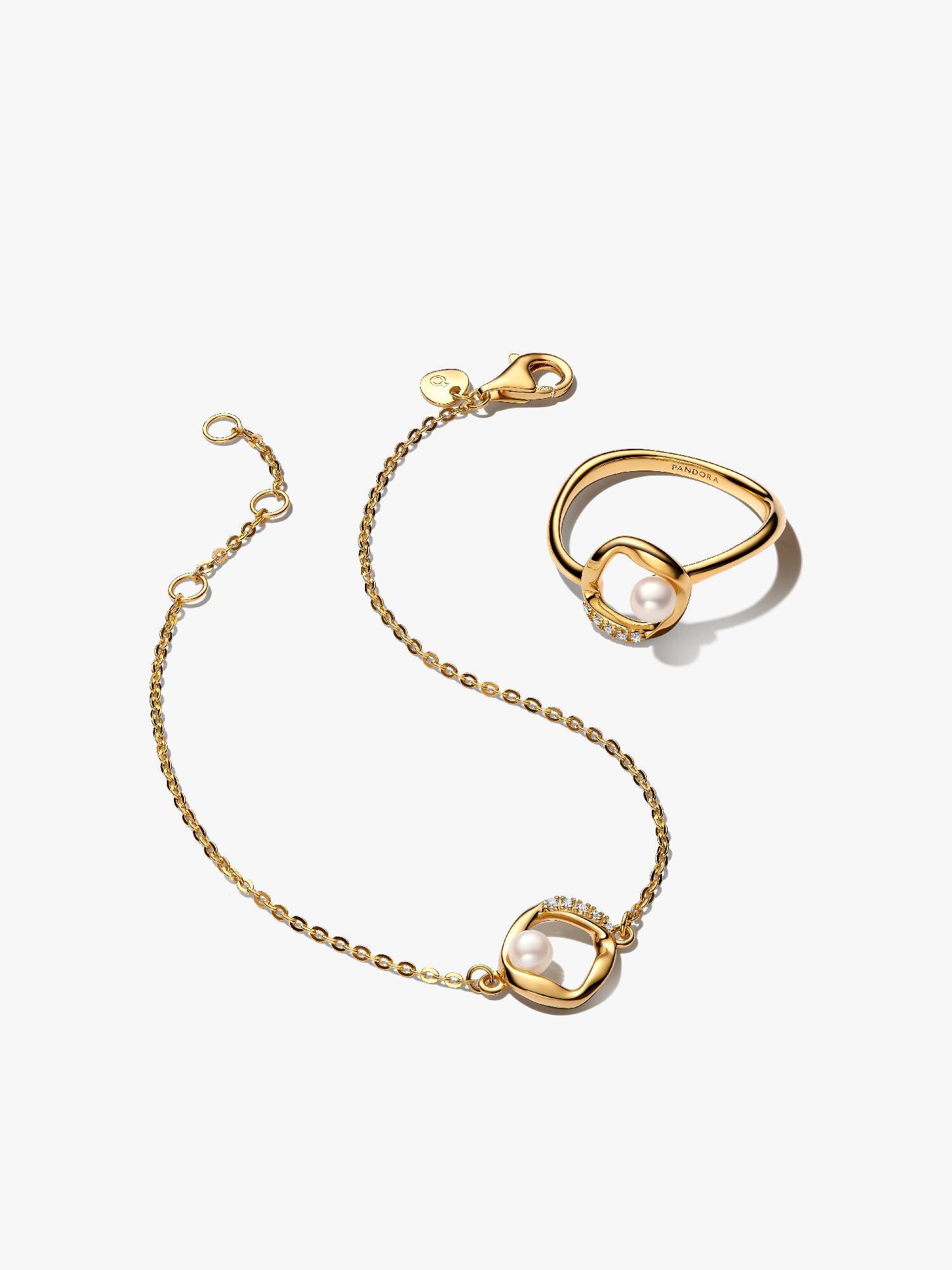 Set Linea Sinuosa e Perle D'Acqua Dolce