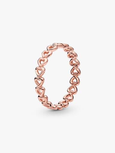 Anello fascia di cuori