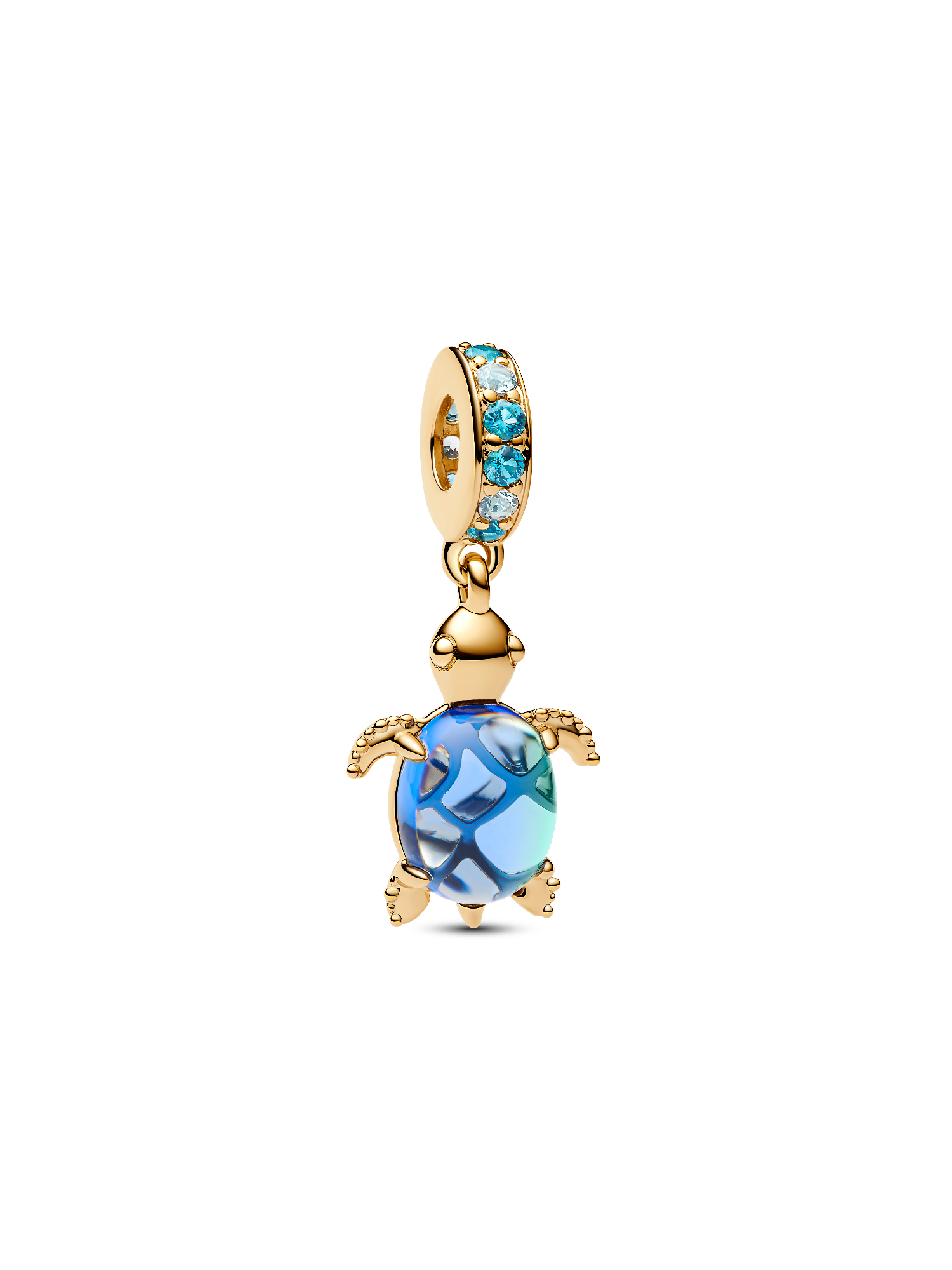 Charm pendente Tartaruga marina in vetro di Murano