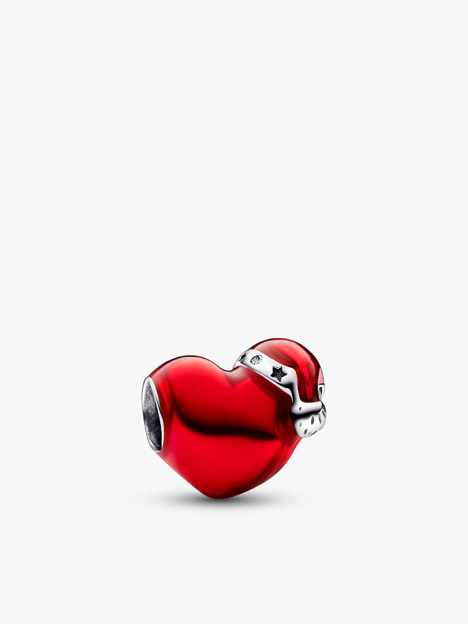 Charm Cuore Rosso Natalizio