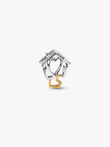 Charm Openwork Casa "With You I'm Home"