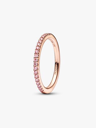 Anello Pavè Fascia Sottile