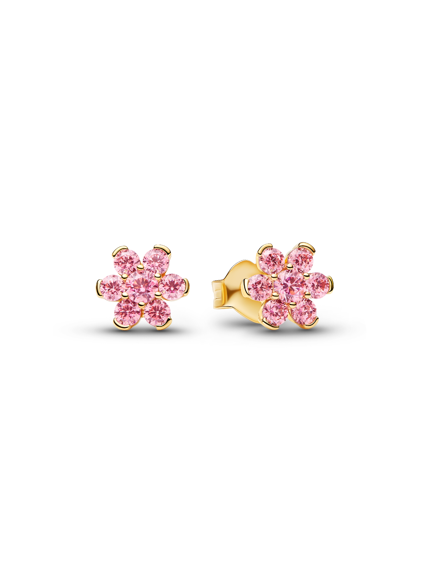 Orecchini Fiore Luminoso Rosa