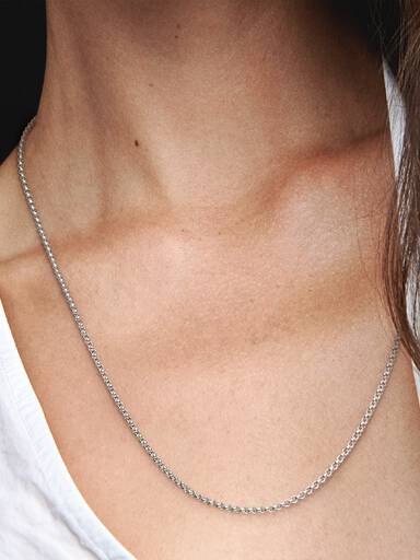 Collana Rolò da 30 pollici in argento sterling - Italia Collana Rolò da 30 pollici in argento sterling - Italia