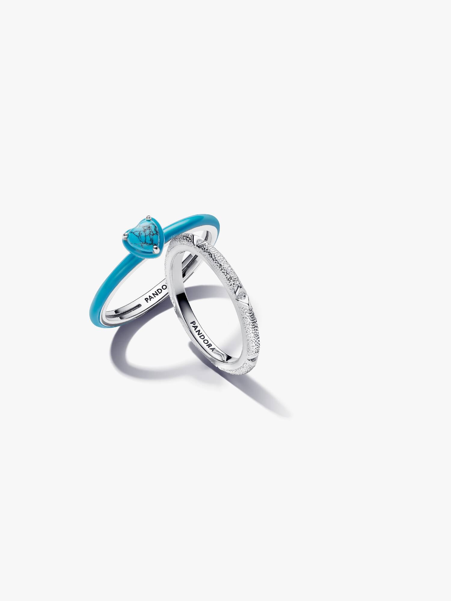 Set Anelli Cuore Turqoise