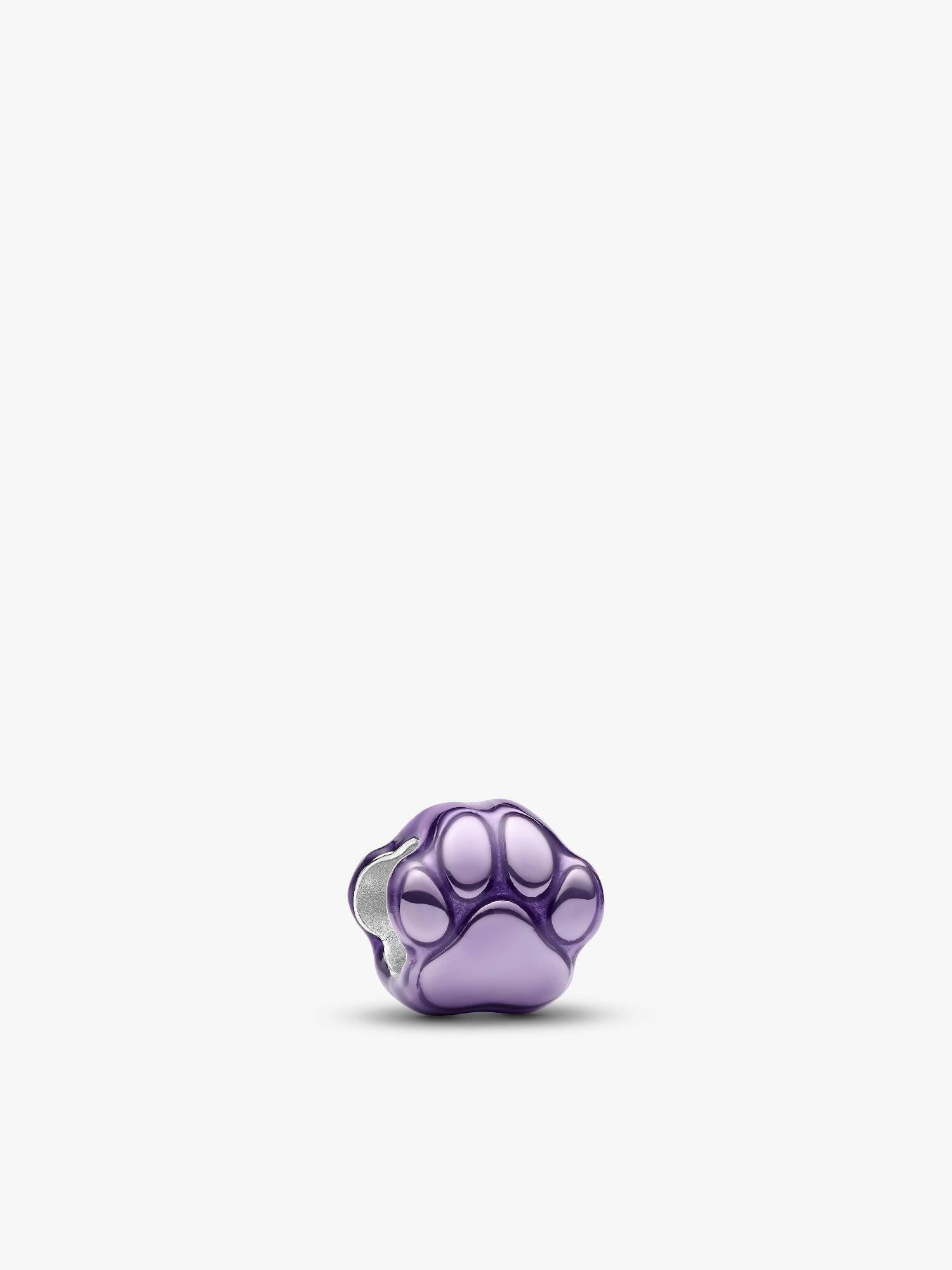 Mini Charm Zampa effetto metallico viola