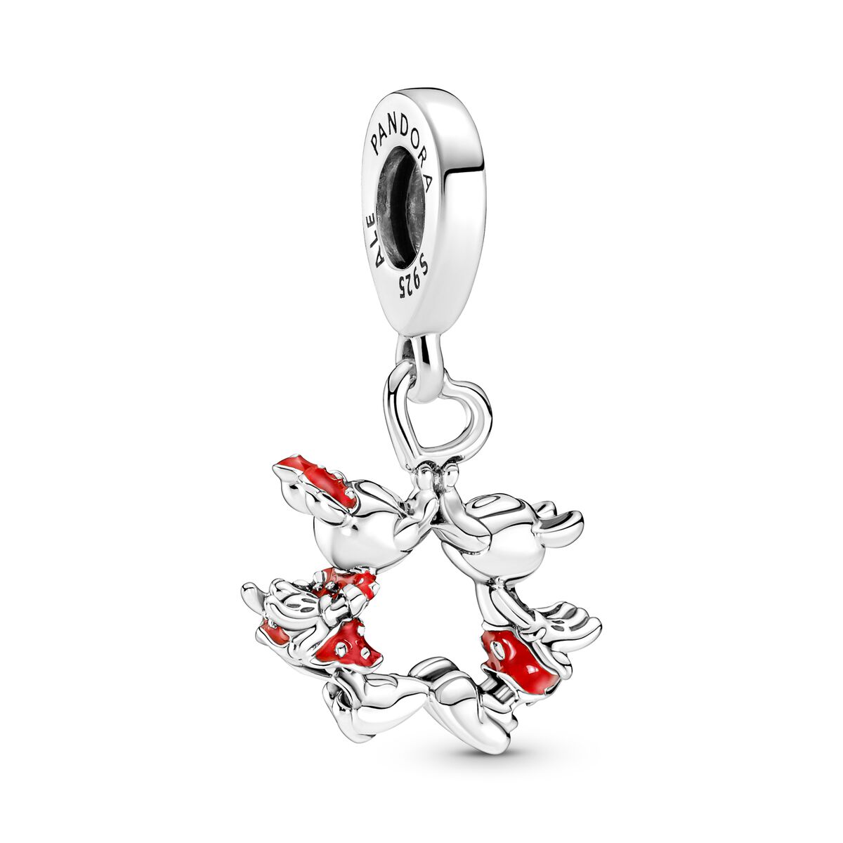 Pandora Disney, Charm Pendente Mickey Mouse & Minnie, Il Bacio - Emaille / Argento Sterling 925 / Rosso product