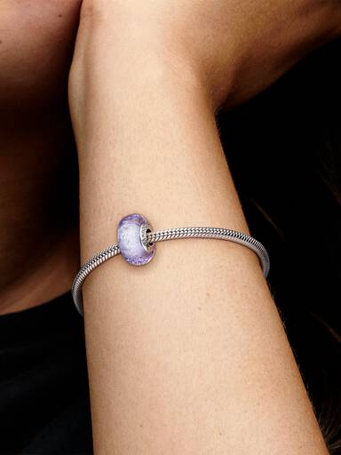 Charm Vetro di Murano Lavanda