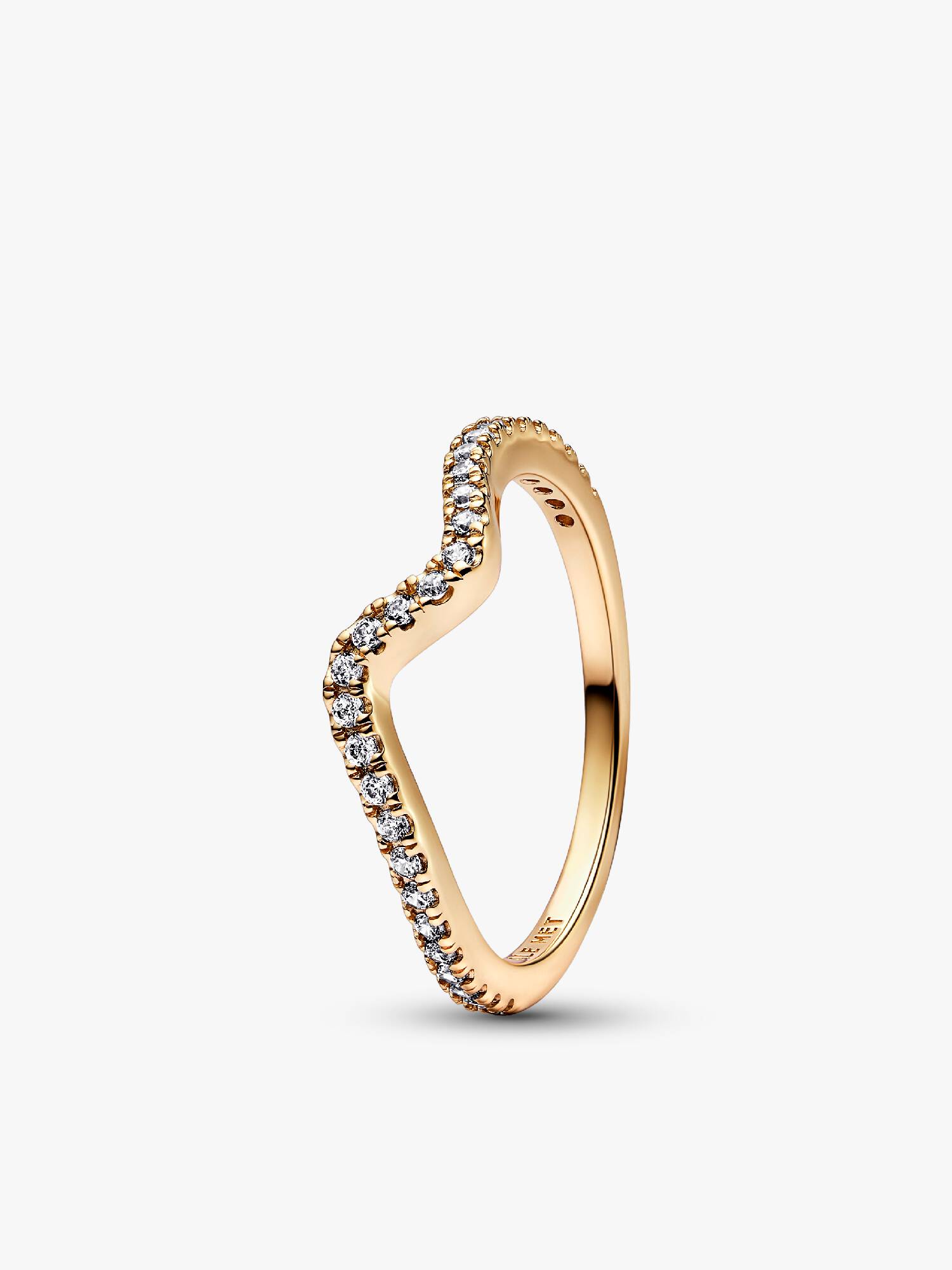 Anello Onda Pietre Luminose