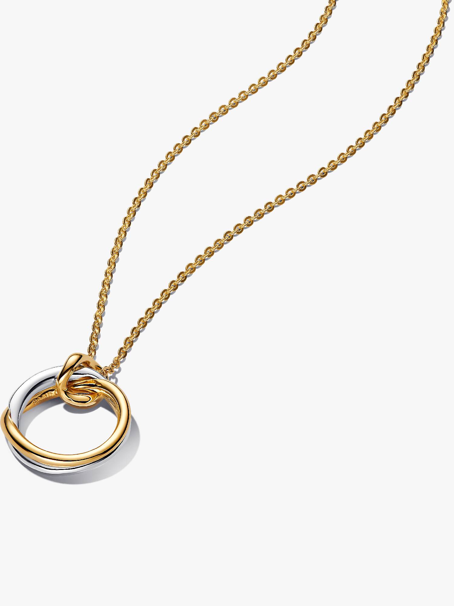 Collana Cerchio Fascia Intrecciata Bicolore