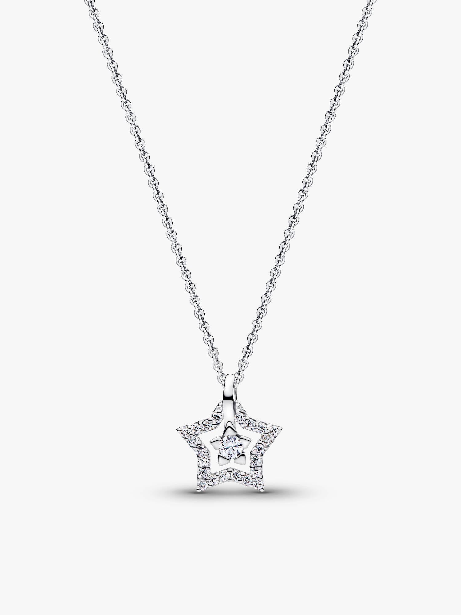 Collana Talisman Stella con diamante creato in laboratorio