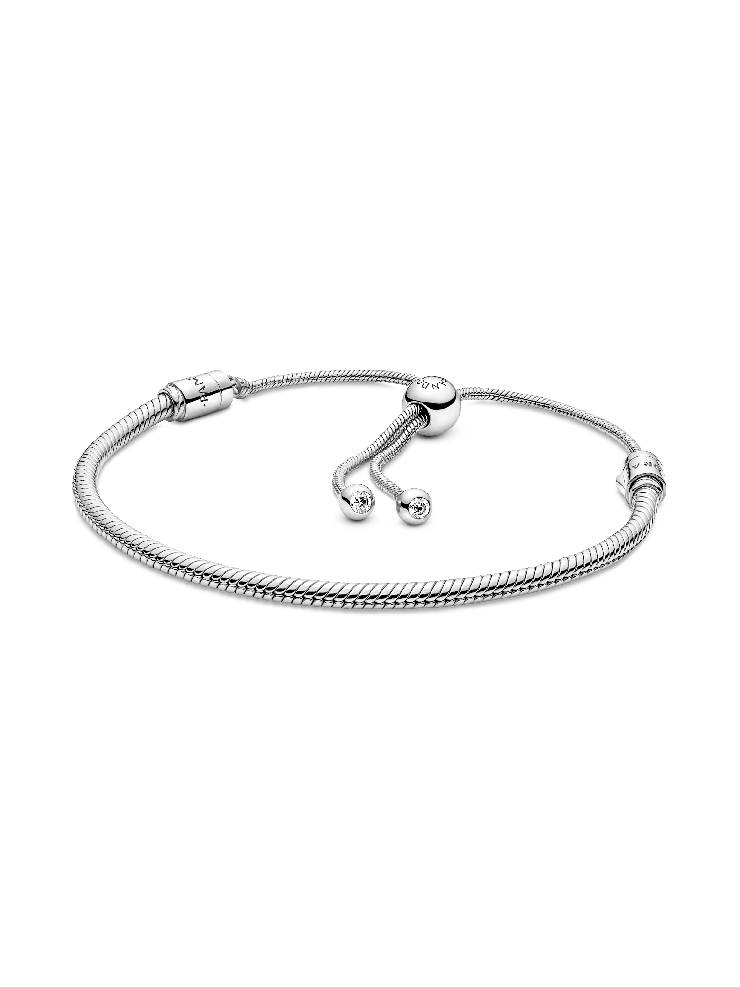 Bracciale con maglia snake e chiusura regolabile