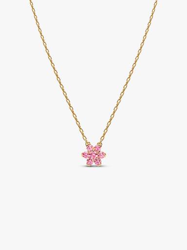 Collana Fiore Luminoso Rosa