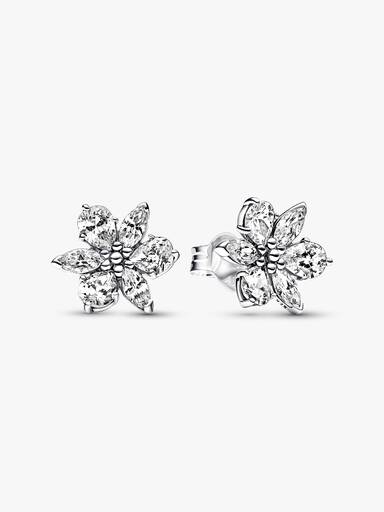 Reffeer Orecchini Donna In Argento 925, A Fiore Strisciante Con Zirconi, Ipoallergenici, In Confezione Regalo Con Panno