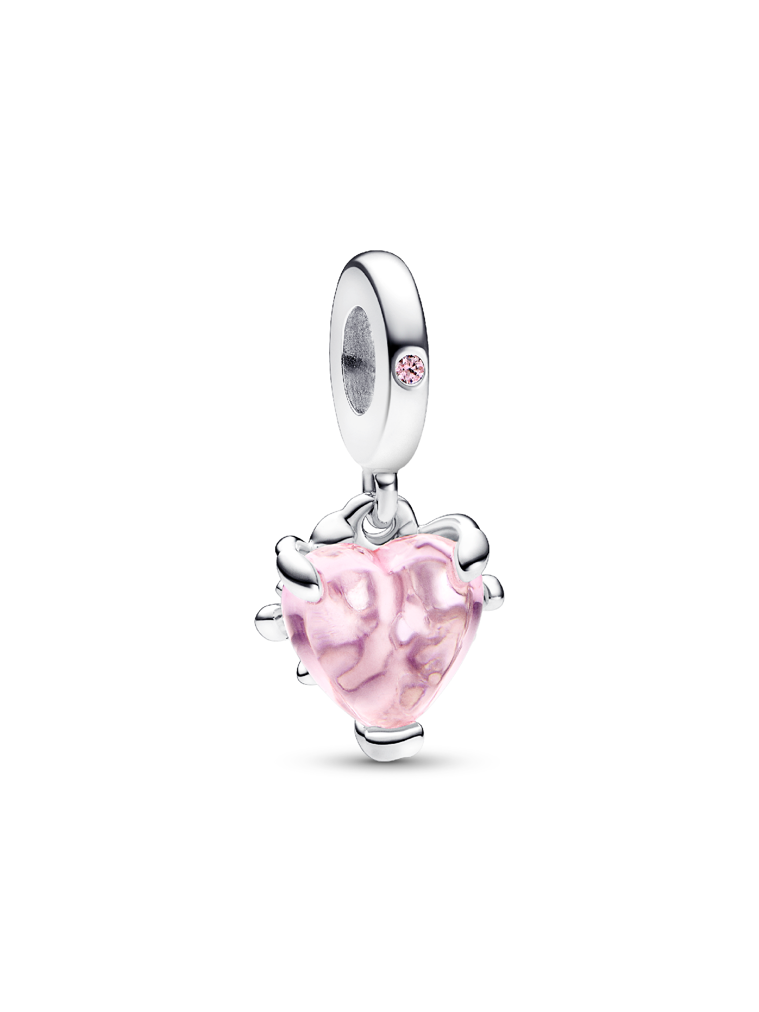 Ciondolo in argento Sterling zirconi SilberDream {925} a forma di cuore