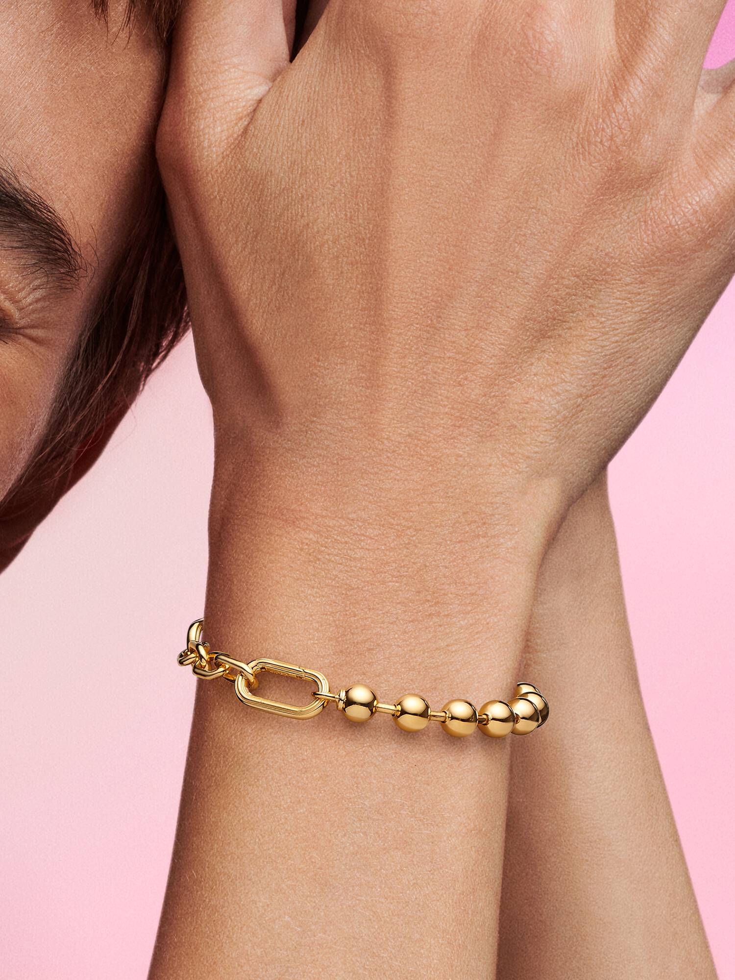 Bracciale Maglia Link e Sfere Pandora ME